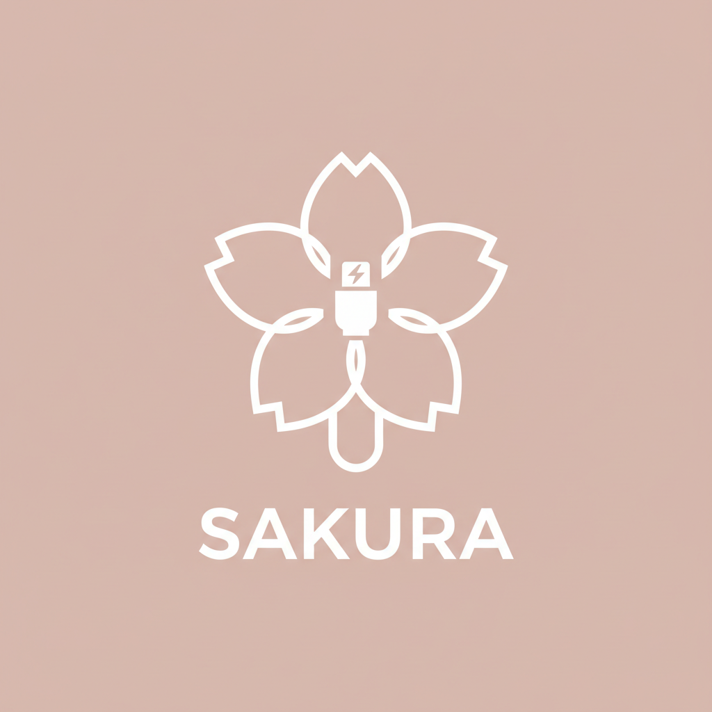 Sakura Cable Protector Modern Logo